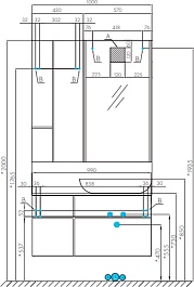 Акватон Тумба с раковиной Мишель 100 дуб рустикальный/фьорд – фотография-10